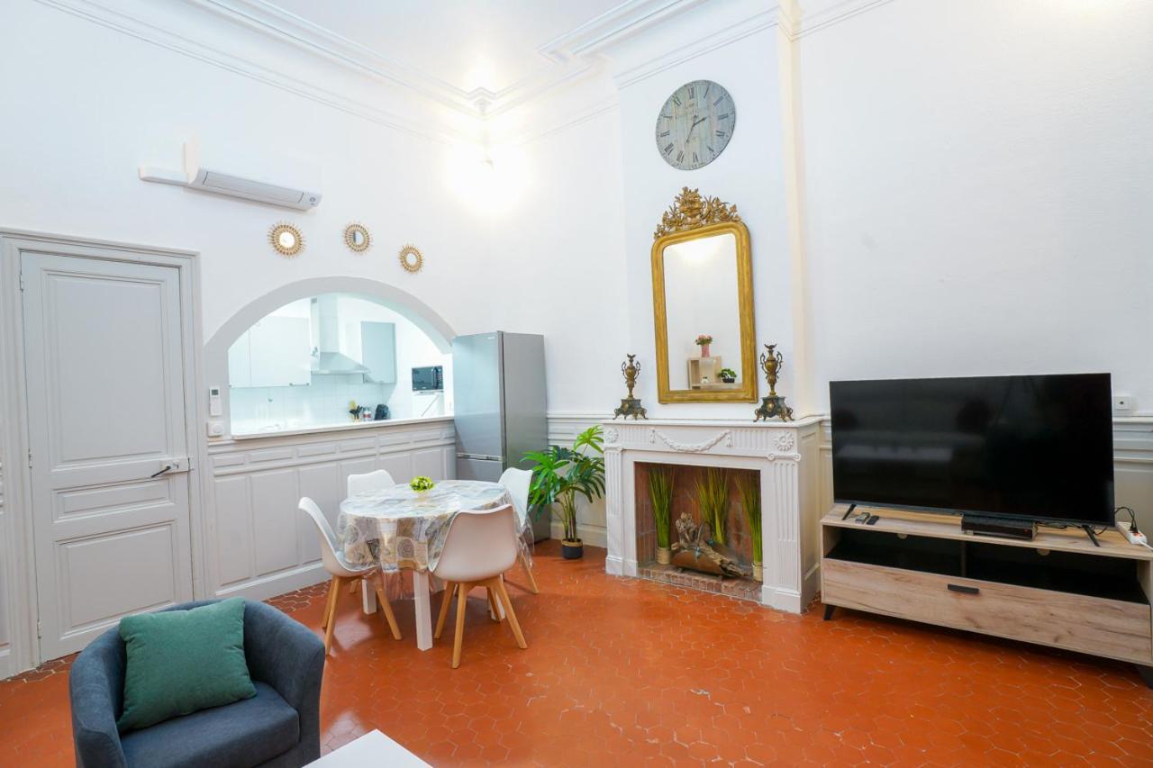 Appartement Du Forum,La Gare, 50 M2 , Climatisation, Garage, Cour Narbona Esterno foto