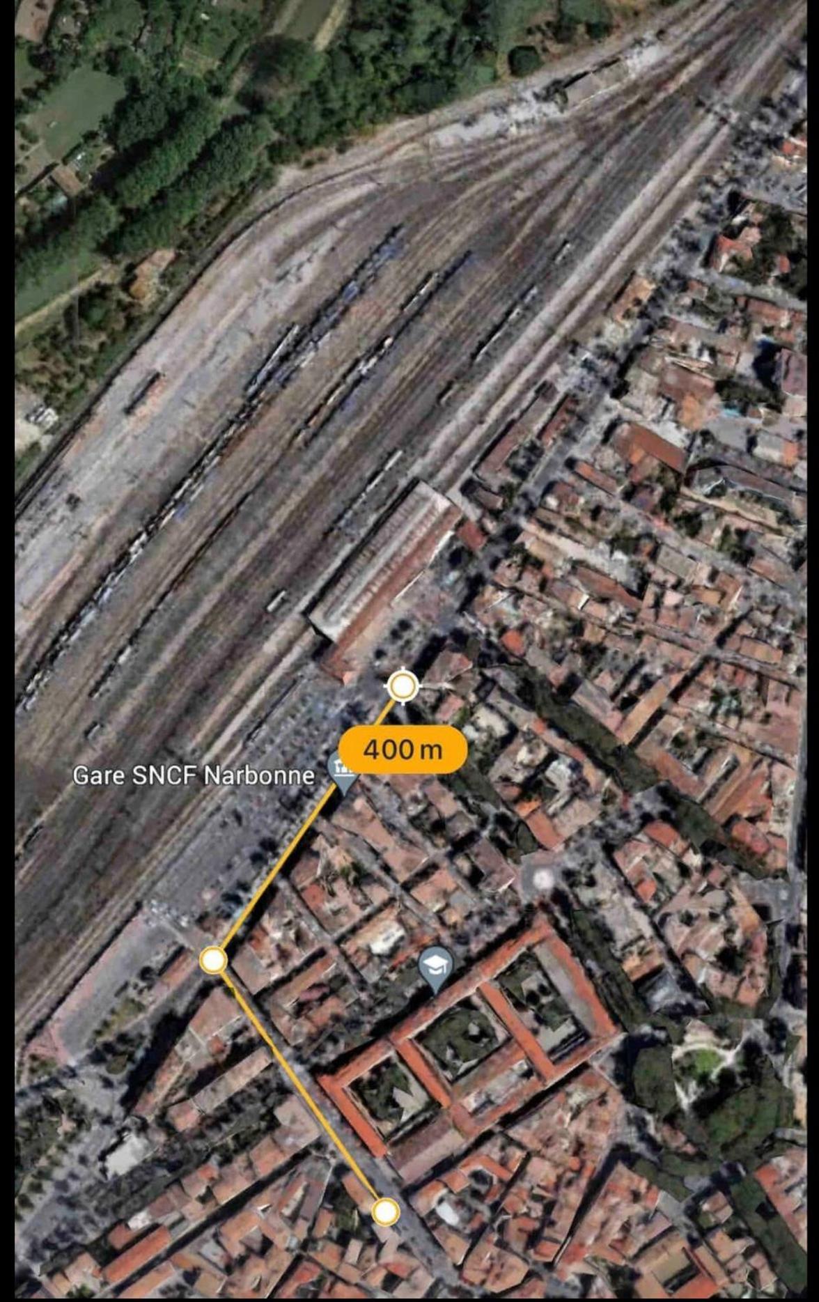 Appartement Du Forum,La Gare, 50 M2 , Climatisation, Garage, Cour Narbona Esterno foto